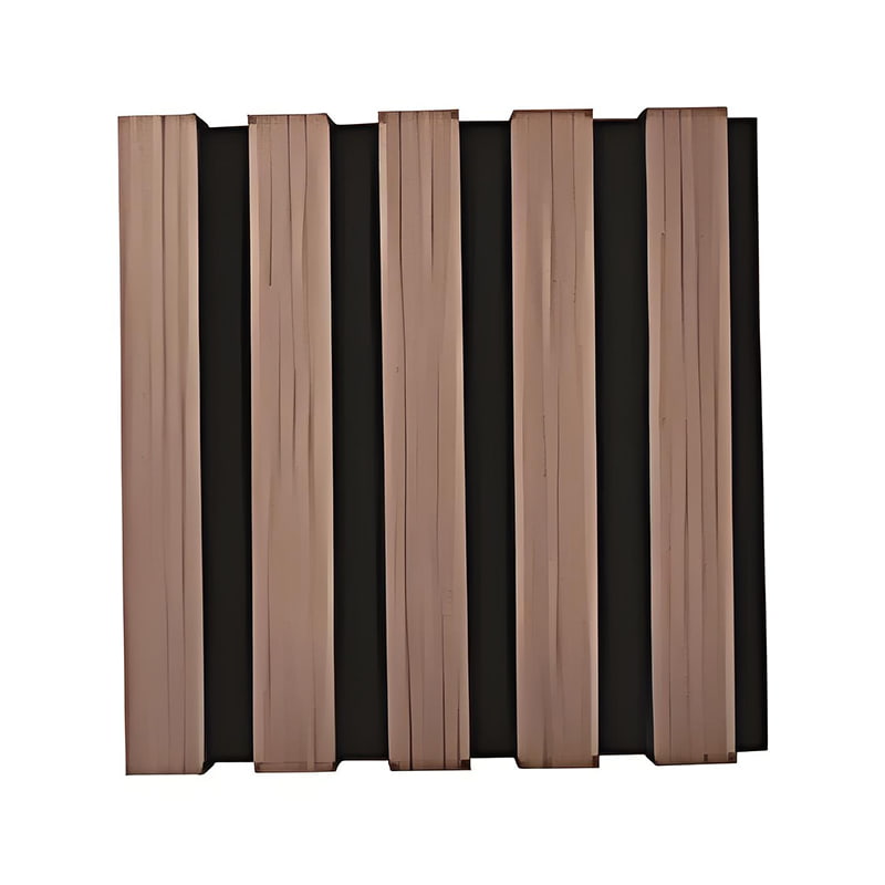 Panel Dinding Kayu Berbilah Gentian Poliester Akustik