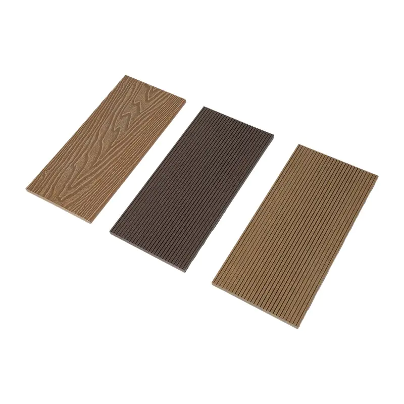Papan Lantai Teres Luaran Anti Licin Pepejal WPC Decking Kalis Air